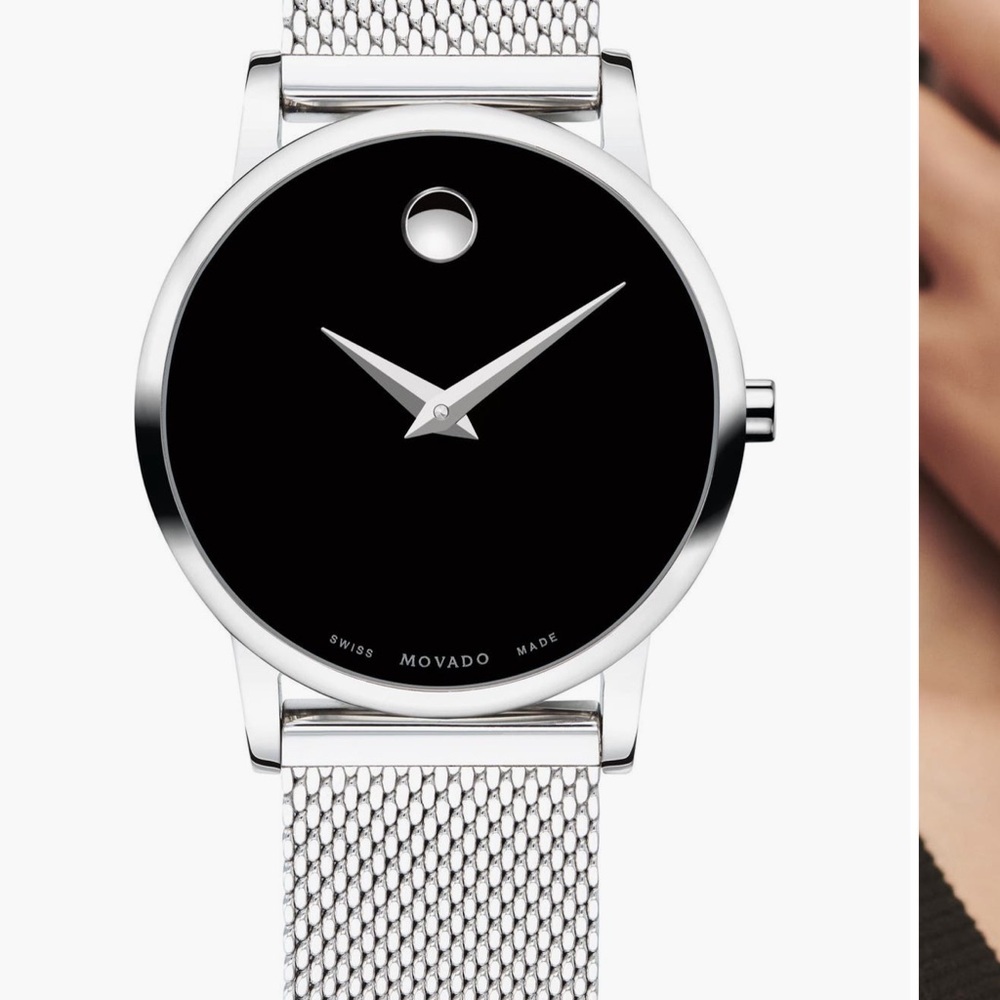 Movado Silver Stainless Steel Watch